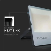 V-TAC LED reflektor 150W hideg fehér, fekete házzal, 157 Lm/W - SKU 20456