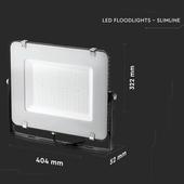 Kép 2/13 - V-TAC LED reflektor 150W meleg fehér Samsung chip - SKU 475