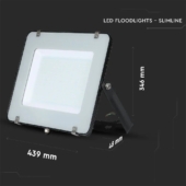 Kép 2/13 - V-TAC LED reflektor 200W hideg fehér Samsung chip, fekete házzal - SKU 21419