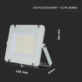 Kép 2/14 - V-TAC LED reflektor 200W természetes fehér 115 Lm/W, fehér házzal - SKU 21787