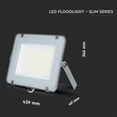 V-TAC LED reflektor 200W természetes fehér 115 Lm/W, szürke házzal - SKU 21789