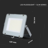 Kép 2/15 - V-TAC LED reflektor 200W természetes fehér 115 Lm/W, szürke házzal - SKU 21789