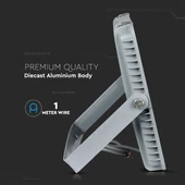 V-TAC LED reflektor 200W természetes fehér 115 Lm/W, szürke házzal - SKU 21789