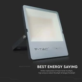 V-TAC LED reflektor 200W természetes fehér, fekete házzal, 157 Lm/W - SKU 20457
