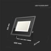 Kép 2/9 - V-TAC LED reflektor 200W természetes fehér, fekete házzal - SKU 6733