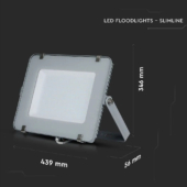Kép 2/12 - V-TAC LED reflektor 200W természetes fehér Samsung chip - SKU 484