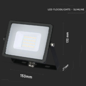 Kép 2/13 - V-TAC LED reflektor 20W hideg fehér Samsung chip - SKU 441