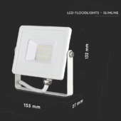 Kép 2/13 - V-TAC LED reflektor 20W hideg fehér Samsung chip - SKU 444