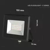 Kép 2/14 - V-TAC LED reflektor 20W IP65 piros - SKU 5992