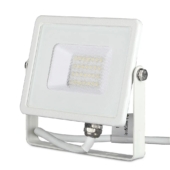 Kép 1/4 - V-TAC LED reflektor 20W meleg fehér Samsung chip, fehér házzal - SKU 21442