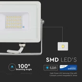 V-TAC LED reflektor 20W természetes fehér Samsung chip - SKU 443