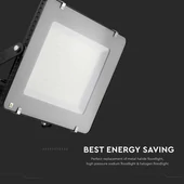 V-TAC LED reflektor 300W hideg fehér 115 Lm/W, fekete házzal - SKU 21792