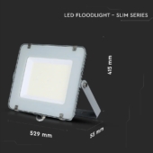 Kép 2/15 - V-TAC LED reflektor 300W hideg fehér 115 Lm/W, szürke házzal - SKU 21796