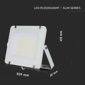 Kép 2/14 - V-TAC LED reflektor 300W természetes fehér 115 Lm/W, fehér házzal - SKU 21793