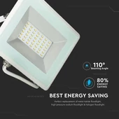 V-TAC LED reflektor 30W hideg fehér 85 Lm/W - SKU 5957