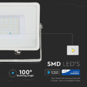 Kép 3/14 - V-TAC LED reflektor 30W hideg fehér Samsung chip - SKU 405