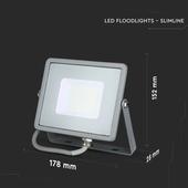 Kép 2/13 - V-TAC LED reflektor 30W hideg fehér Samsung chip - SKU 456