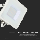Kép 13/15 - V-TAC LED reflektor 30W meleg fehér Samsung chip, fehér házzal - SKU 21403