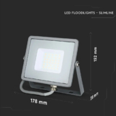 Kép 2/13 - V-TAC LED reflektor 30W meleg fehér Samsung chip - SKU 454