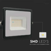 Kép 3/9 - V-TAC LED reflektor 30W természetes fehér ?? Lm/W, fekete házzal - SKU 215953