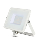 Kép 1/15 - V-TAC LED reflektor 30W természetes fehér Samsung chip, fehér házzal - SKU 21404