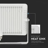 V-TAC LED reflektor 30W természetes fehér Samsung chip - SKU 404