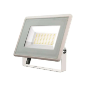 Kép 1/9 - V-TAC F-széria LED reflektor 50W hideg fehér, fehér házzal - SKU 6754