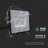 V-TAC LED reflektor 50W meleg fehér ?? Lm/W, fekete házzal - SKU 215958