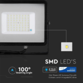 Kép 3/13 - V-TAC LED reflektor 50W meleg fehér Samsung chip - SKU 406