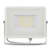 Kép 1/14 - V-TAC LED reflektor 50W természetes fehér 115 Lm/W, fehér házzal - SKU 21762