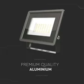 V-TAC LED reflektor 50W természetes fehér, fekete házzal - SKU 6750