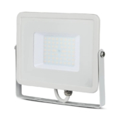 Kép 1/12 - V-TAC LED reflektor 50W természetes fehér Samsung chip, fehér házzal - SKU 21410