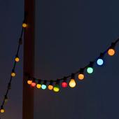 Kép 4/5 - V-TAC LED RGBY party fényfüzér 5m 10db fényforrással - SKU 7435