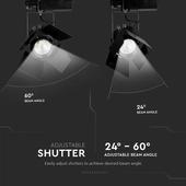 Kép 5/22 - V-TAC LED sínes spotlámpa állítható 33W CRI&gt;90 meleg fehér - SKU 371