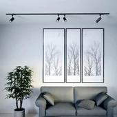 V-TAC LED sínes spotlámpa állítható 7W CRI>90 természetes fehér, fekete ház - SKU 354