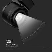 Kép 5/11 - V-TAC LED sínes spotlámpa állítható CRI&gt;95 45W hideg fehér - SKU 1238