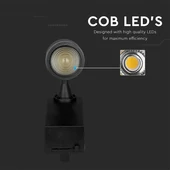 V-TAC LED sínes spotlámpa állítható dimmelhető 15W változtatható színhőmérséklet - SKU 1457