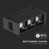 Kép 6/13 - V-TAC LED spotlámpa mágneses sínhez 3W CRI&gt;90 UGR&lt;19 természetes fehér - SKU 7961