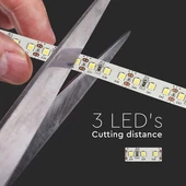 V-TAC LED szalag IP20 SMD 2835 chip 120 db/m meleg fehér - SKU 323
