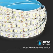 V-TAC LED szalag IP20 SMD 2835 chip 120 db/m meleg fehér - SKU 323