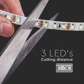 Kép 6/9 - V-TAC LED szalag IP20 SMD 2835 chip 120 db/m természetes fehér, 100 Lm/W - SKU 212623