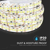 V-TAC LED szalag IP20 SMD 2835 chip 204 db/m természetes fehér - SKU 2462