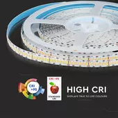 Kép 8/12 - V-TAC LED szalag IP20 SMD 2835 chip 240 db/m hideg fehér CRI&gt;95 - SKU 333