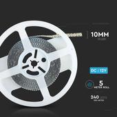 Kép 2/11 - V-TAC LED szalag IP20 SMD 2835 chip 240 db/m természetes fehér - SKU 2165
