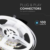 Kép 10/12 - V-TAC LED szalag IP20 SMD 3528 chip 120 db/m természetes fehér, 100LM/W - SKU 212042