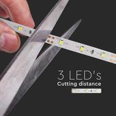 Kép 6/11 - V-TAC LED szalag IP20 SMD 3528 chip 60 db/m hideg fehér, 100LM/W - SKU 212005