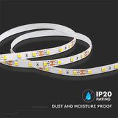 Kép 6/10 - V-TAC LED szalag IP20 SMD 4040 chip 60 db/m hideg fehér - SKU 2933