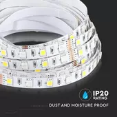 Kép 9/12 - V-TAC LED szalag IP20 SMD 5050 chip 60 db/m RGB + hideg fehér - SKU 212159