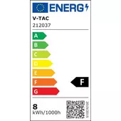 Kép 12/12 - V-TAC LED szalag IP65 SMD 3528 chip 120 db/m hideg fehér, 100LM/W - SKU 212037