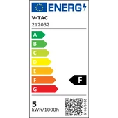 V-TAC LED szalag IP65 SMD 3528 chip 60 db/m meleg fehér, 80LM/W - SKU 212032